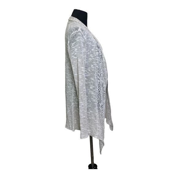 Eileen Fisher beige long sleeves open cardigan size Small - Picture 7 of 12